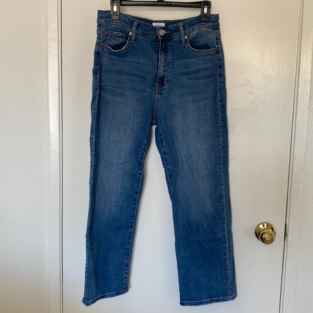 HUDSON Noa Mid Rise Straight Crop Jeans